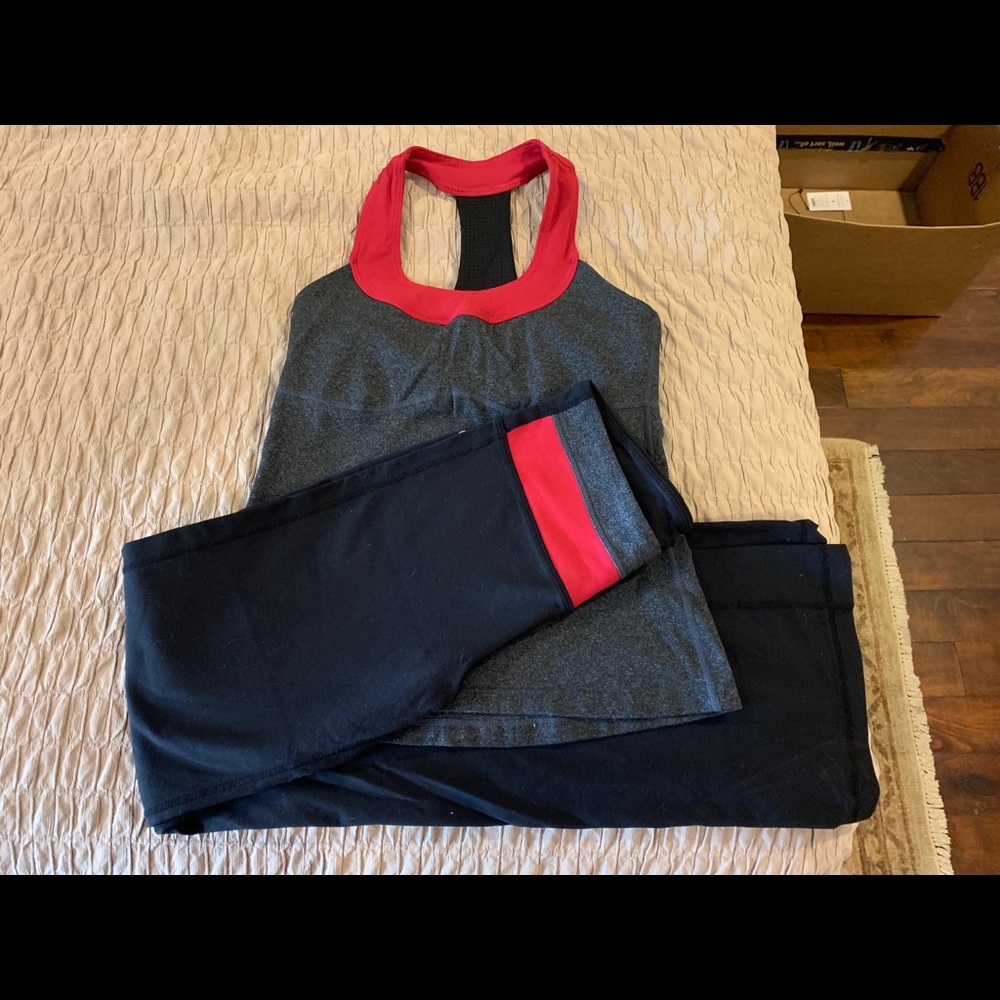 Rese tank and yoga pants EUC small